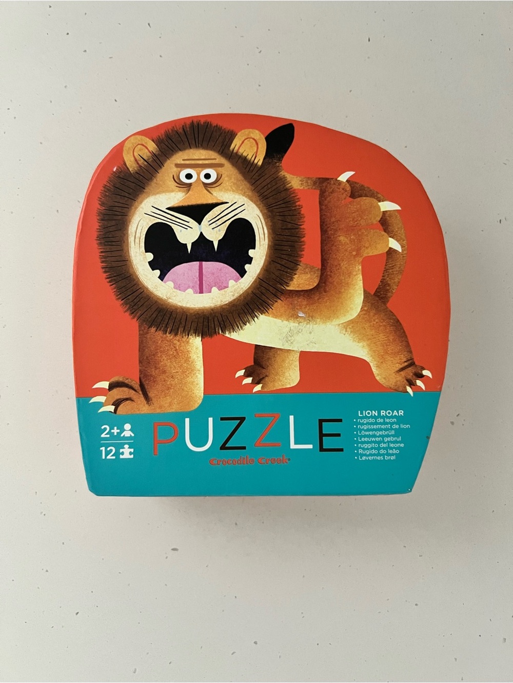 Crocodile Creek Lion Roar 12 Piece Mini Puzzle Toddler Ages 2+ Complete